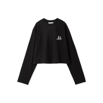 Mロゴ刺繍ロングスリーブTシャツ （BLK）｜詳細画像