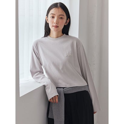 Mロゴ刺繍ロングスリーブTシャツ （GRY）｜詳細画像