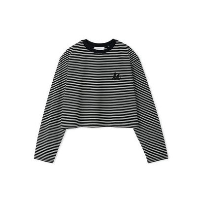 Mロゴ刺繍ロングスリーブTシャツ （PNK）｜詳細画像