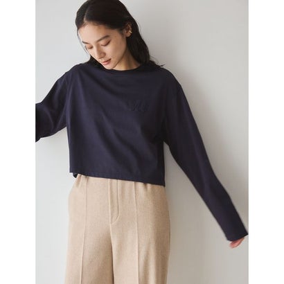 Mロゴ刺繍ロングスリーブTシャツ （PNK）｜詳細画像