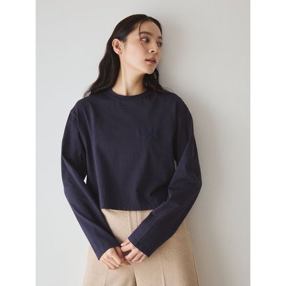 Mロゴ刺繍ロングスリーブTシャツ （PNK）｜詳細画像
