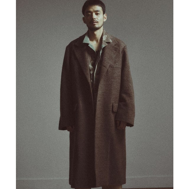 【BASED ON HERITAGE】シングルチェスターコート （ブラウン）