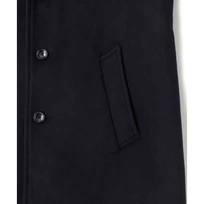 メンズビギ MEN'S BIGI スーパー140ウールビーバーステンカラーコート （ブラック）｜詳細画像
