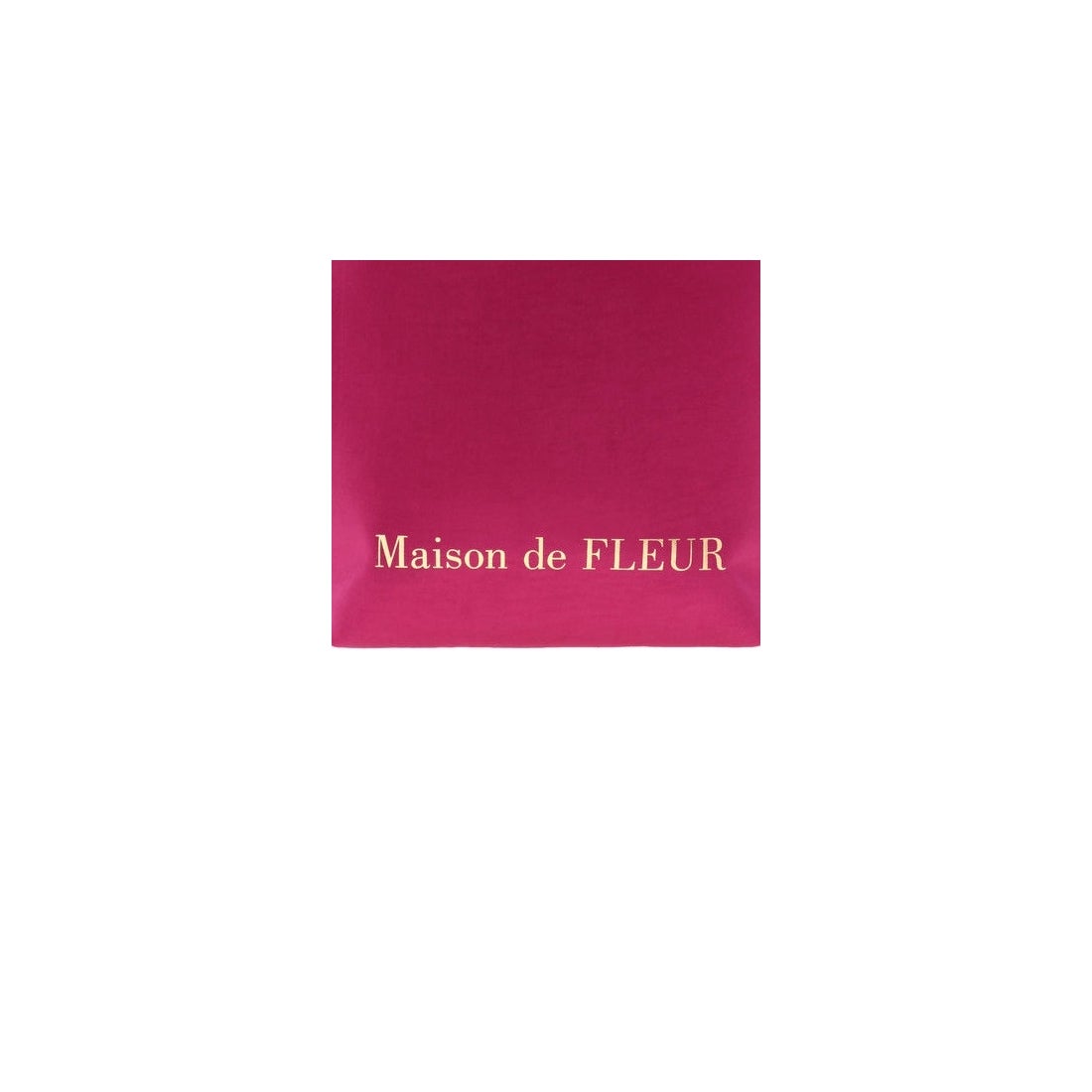 Maison de FLEUR ヴィンテージサテンフリルトートMバッグ ネイビー 