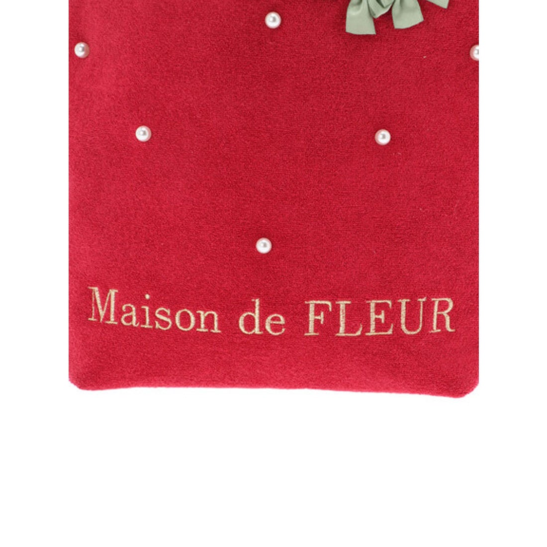 メゾン ド フルール Maison de FLEUR イチゴフリルハンドルトート