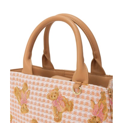 メゾン ド フルール Maison de FLEUR FLEUR TEDDYゴブランスクエアトート （ライトブラウン）｜詳細画像