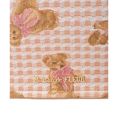 メゾン ド フルール Maison de FLEUR FLEUR TEDDYゴブランスクエアトート （ライトブラウン）｜詳細画像