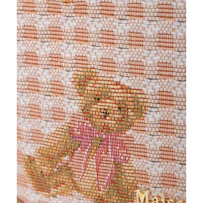 メゾン ド フルール Maison de FLEUR FLEUR TEDDYゴブランポーチ （ライトブラウン）｜詳細画像