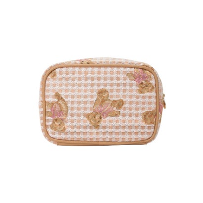 メゾン ド フルール Maison de FLEUR FLEUR TEDDYゴブランポーチ （ライトブラウン）｜詳細画像