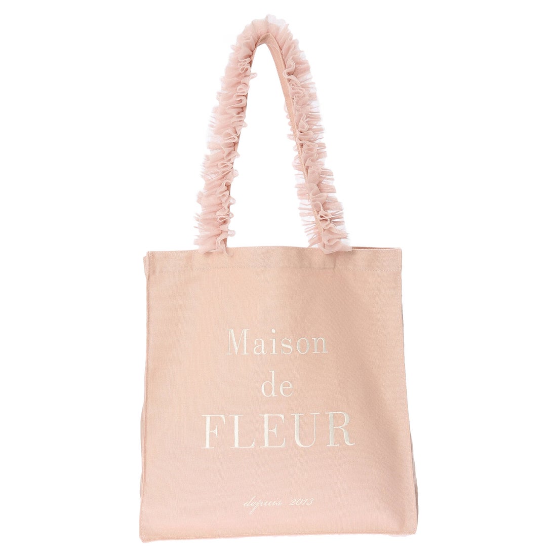 メゾン ド フルール Maison de FLEUR チュールフリルハンドルスクエア 