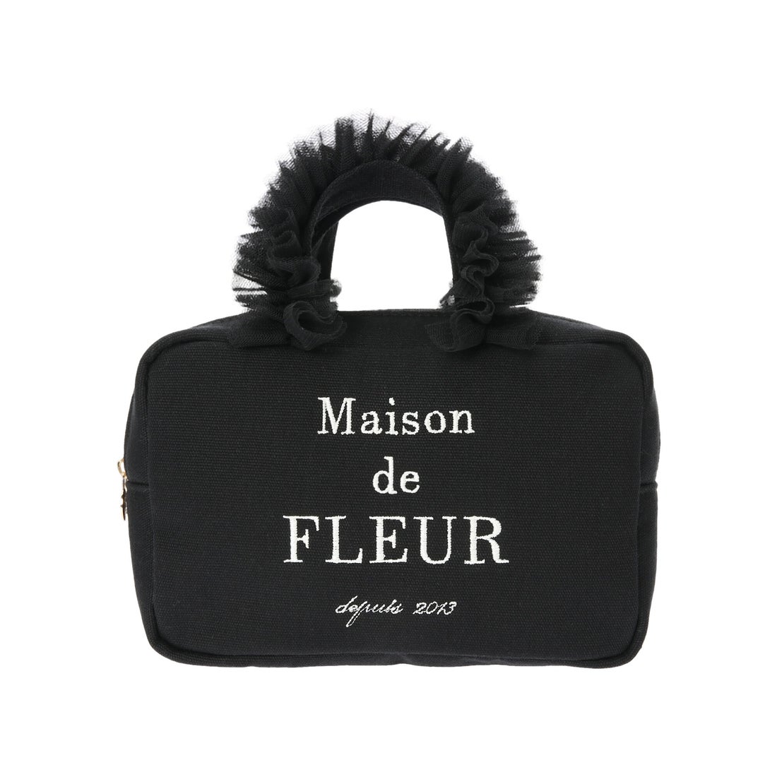 メゾン ド フルール Maison de FLEUR チュールフリルハンドルスクエア 