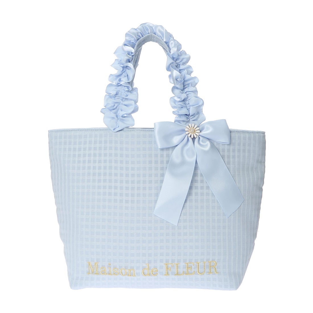 メゾン ド フルール Maison de FLEUR フラワービジューフリルハンドル 