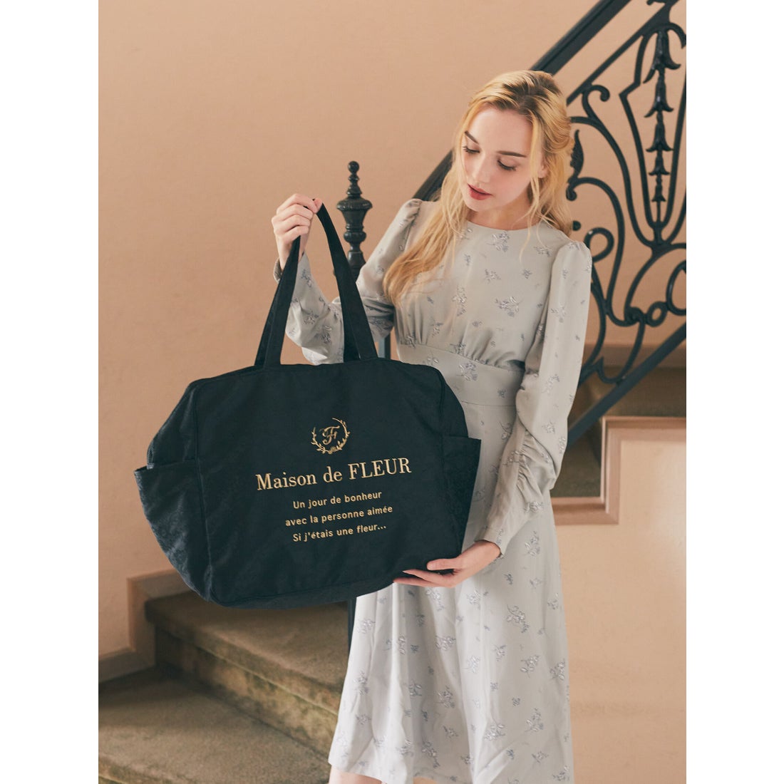 メゾン ド フルール Maison de FLEUR ボストンキャリーオンバッグ 