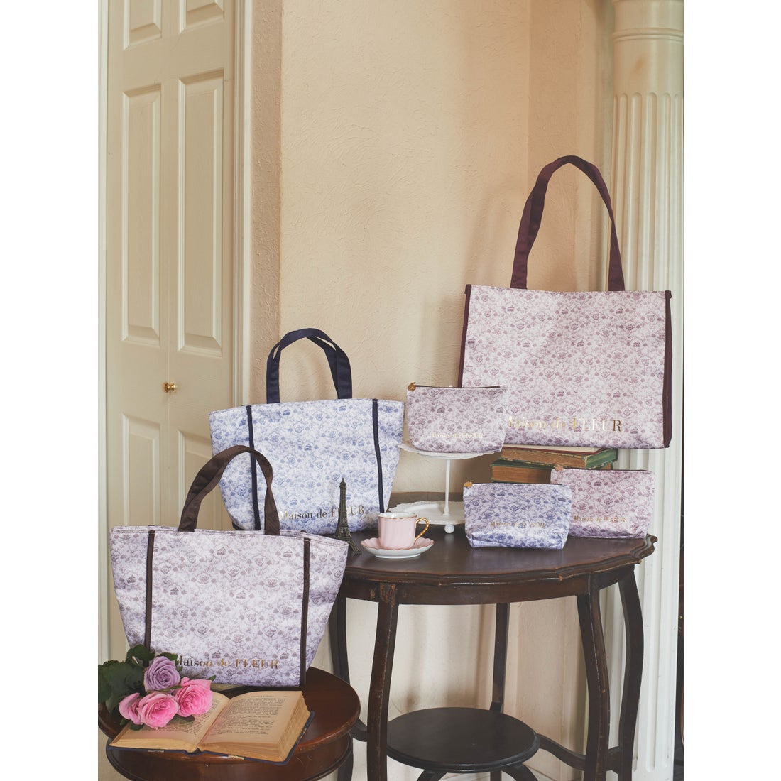 メゾン ド フルール Maison de FLEUR トワルドジュイSトートバッグ