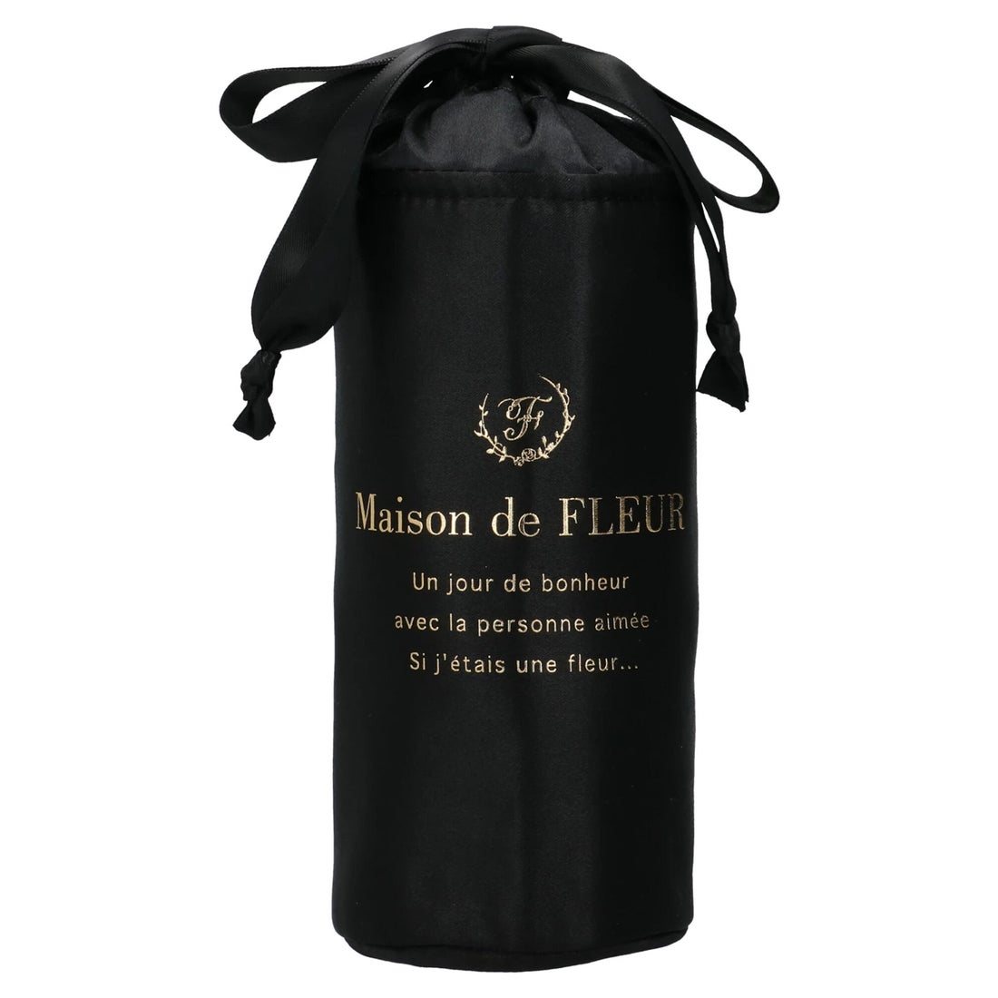 メゾン ド フルール Maison de FLEUR サテン巾着ボトルケース
