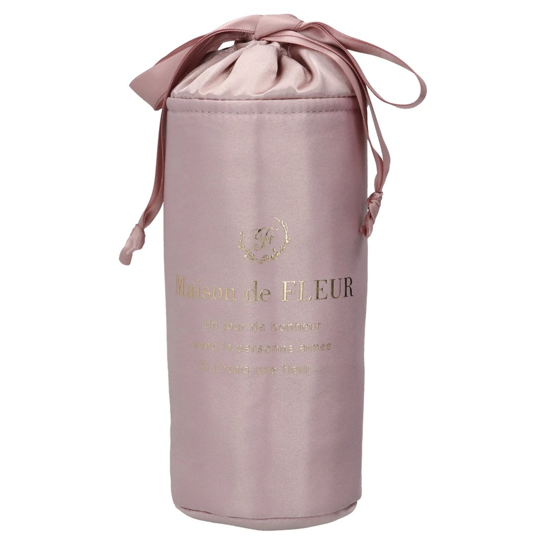 メゾン ド フルール Maison de FLEUR サテン巾着ボトルケース