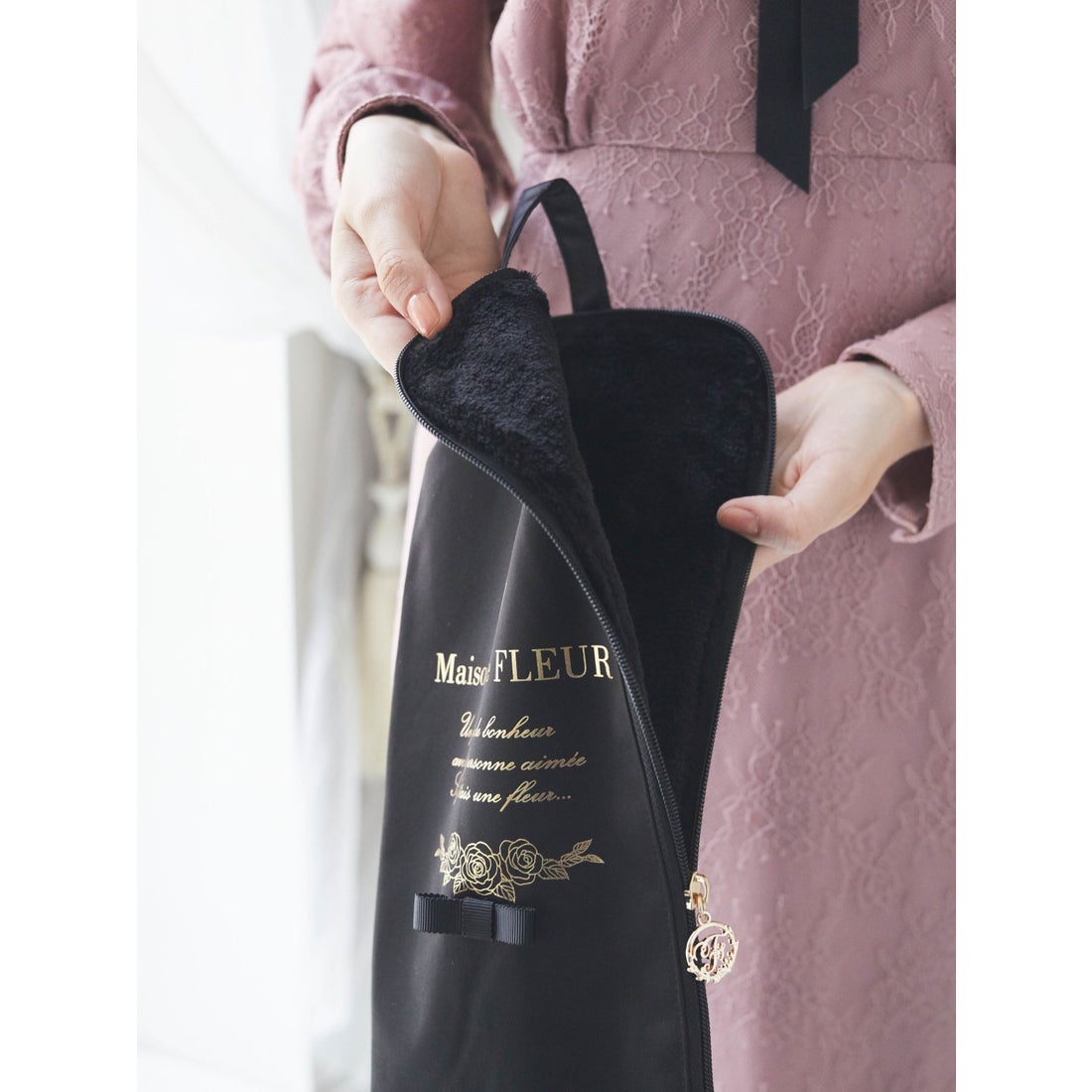 メゾン ド フルール Maison de FLEUR アンブレラケース （ブラック