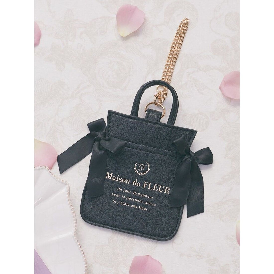メゾン ド フルール Maison de FLEUR ダブリリボントートバッグパス 