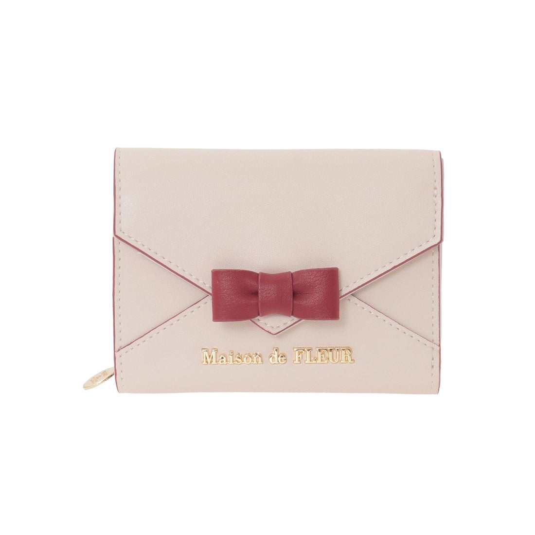 メゾン ド フルール Maison de FLEUR レター型ウォレット （ピンク