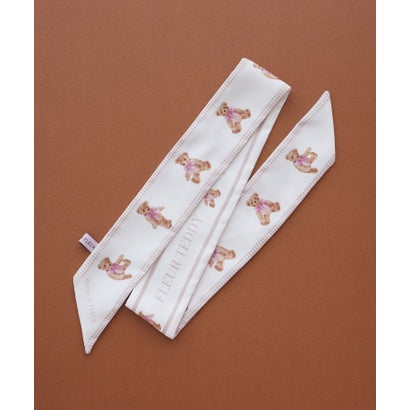メゾン ド フルール Maison de FLEUR FLEUR TEDDYスカーフ （アイボリー）｜詳細画像