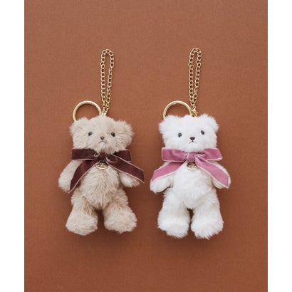 メゾン ド フルール Maison de FLEUR FLEUR TEDDYチャーム （ブラウン）｜詳細画像