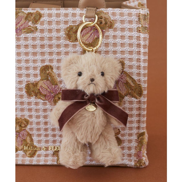 FLEUR TEDDYチャーム （ブラウン）