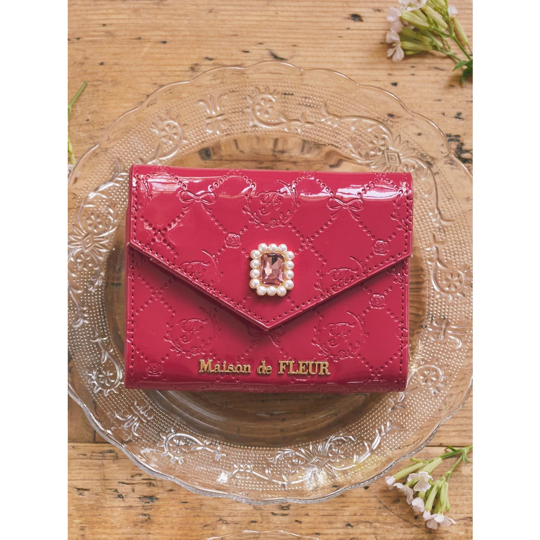 メゾン ド フルール Maison de FLEUR エナメルモノグラムミニ
