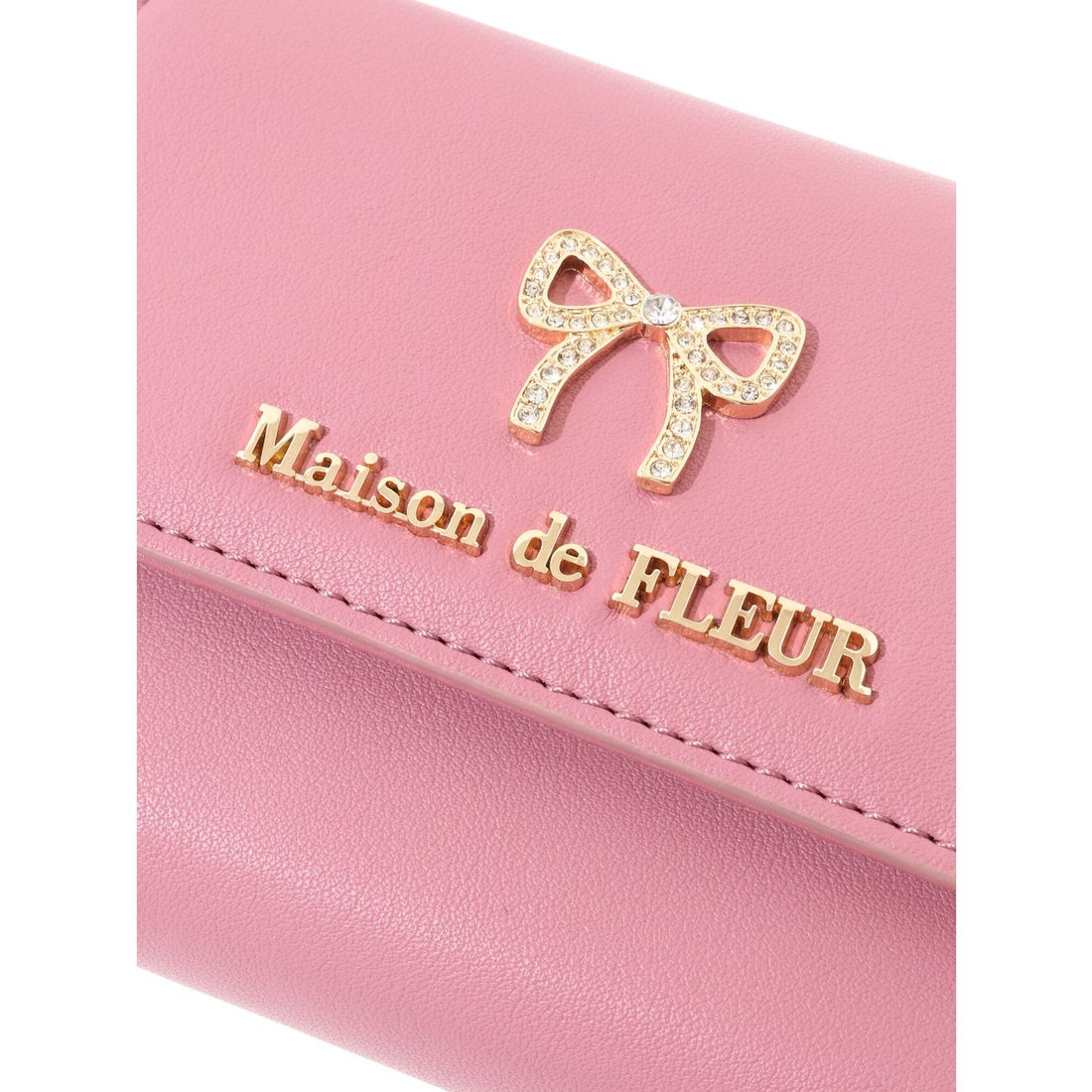 メゾン ド フルール Maison de FLEUR EC限定リボンビジューウォレット