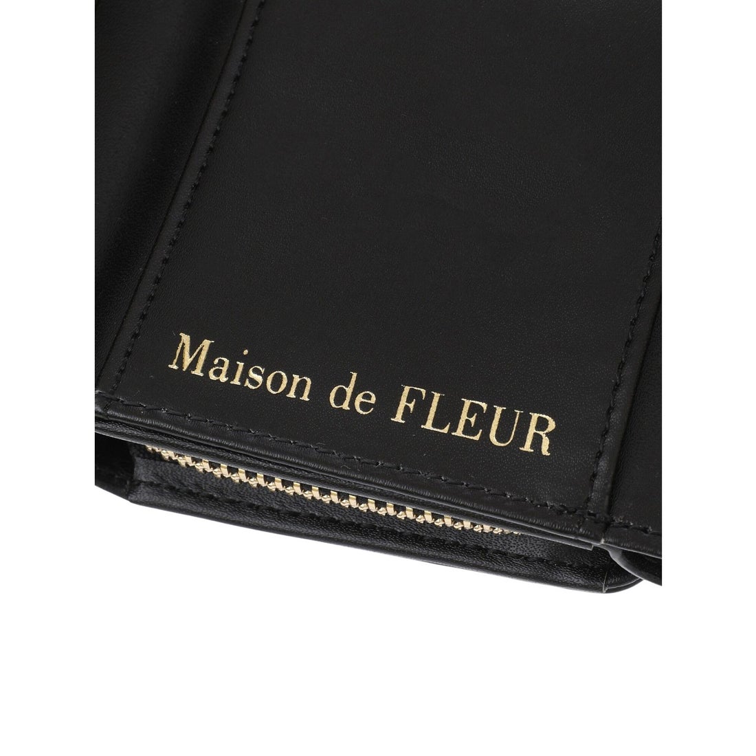 メゾン ド フルール Maison de FLEUR ダブルリボンビジューウォレット