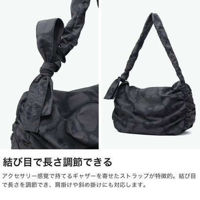 日本正規品 ショルダーバッグ レディース 大容量 ブランド 斜めがけバッグ 北欧デザイン 大人 軽量 かわいい 肩掛け 横型 ナイロン ラウンド A4サイズ Kukasta kukkaan Utu L （オリーブ×カーキグリーン）｜詳細画像
