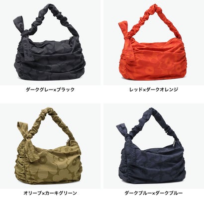 日本正規品 ショルダーバッグ レディース 大容量 ブランド 斜めがけバッグ 北欧デザイン 大人 軽量 かわいい 肩掛け 横型 ナイロン ラウンド A4サイズ Kukasta kukkaan Utu L （オリーブ×カーキグリーン）｜詳細画像
