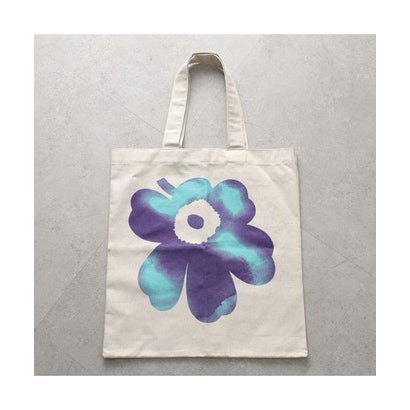 marimekko トートバッグ VANKKA AKVARELLI UNIKKO PLCMT 094598 （850/アイボリー×パープル）｜詳細画像