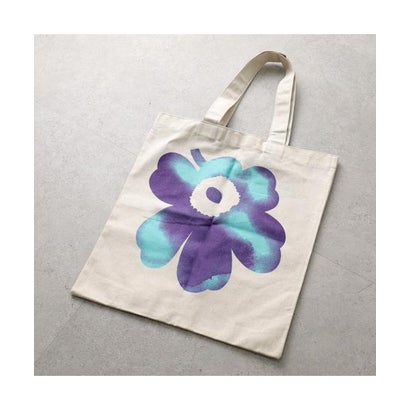 marimekko トートバッグ VANKKA AKVARELLI UNIKKO PLCMT 094598 （850/アイボリー×パープル）｜詳細画像