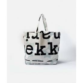 091011 トートバッグ アーケラ ウニッコ ロゴ レディース バック 手提げ 鞄 Ahkera Unikko Logo （ライトグリーン×オフホワイト）