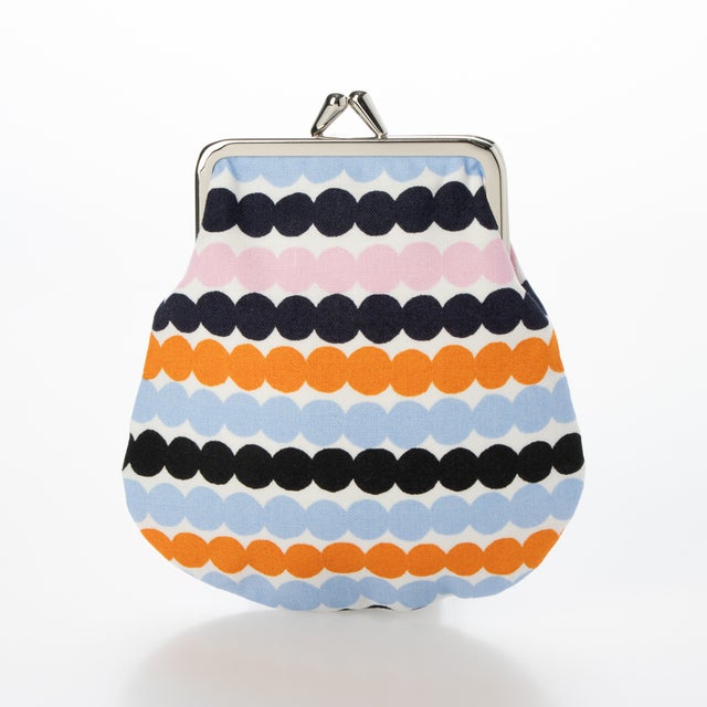 MINI RASYMATTO SMALL PURSE がまぐち （PINK/ORANGE/LIGHT BLUE）
