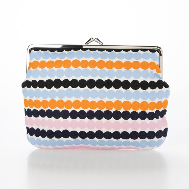 MINI RASYMATTO PUOLIKAS POUCH がまぐち （PINK/ORANGE/LIGHT BLUE）