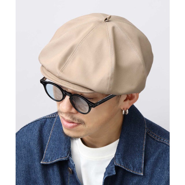 
                    キャスケット ハンチング 日本製 ベレー帽 キャスベレー （ベージュ-A(高密度ツイル素材)）