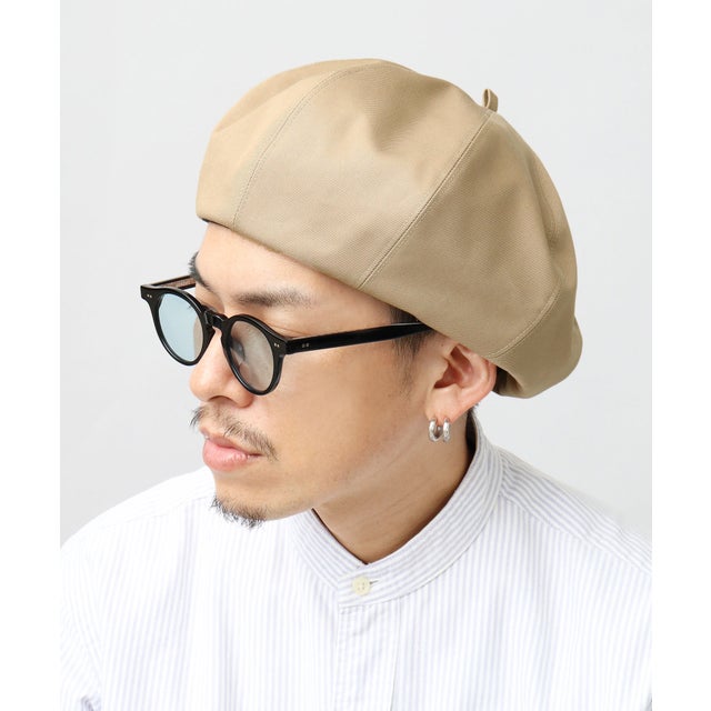 
                    ベレー帽 日本製 8枚パネル ボリューム パネルベレー （ベージュ-A(高密度ツイル素材)）