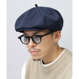 キャスケット ハンチング 日本製 ベレー帽 キャスベレー （ネイビー-A(高密度ツイル素材)）