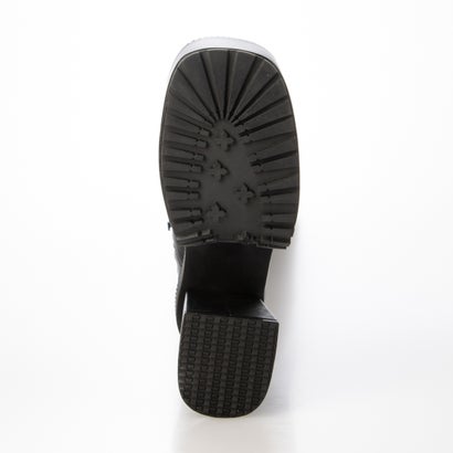 マフモフ Mafmof Mafmof(マフモフ)12.5cmヒール厚底プラットフォームスクエアトゥタンクソールロングブーツ （ブラック・PU）｜詳細画像