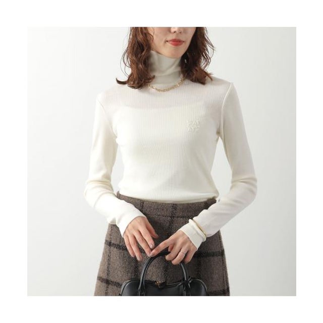 MAX MARA セーター CONO リブ ニット タートルネック （001/ホワイト）