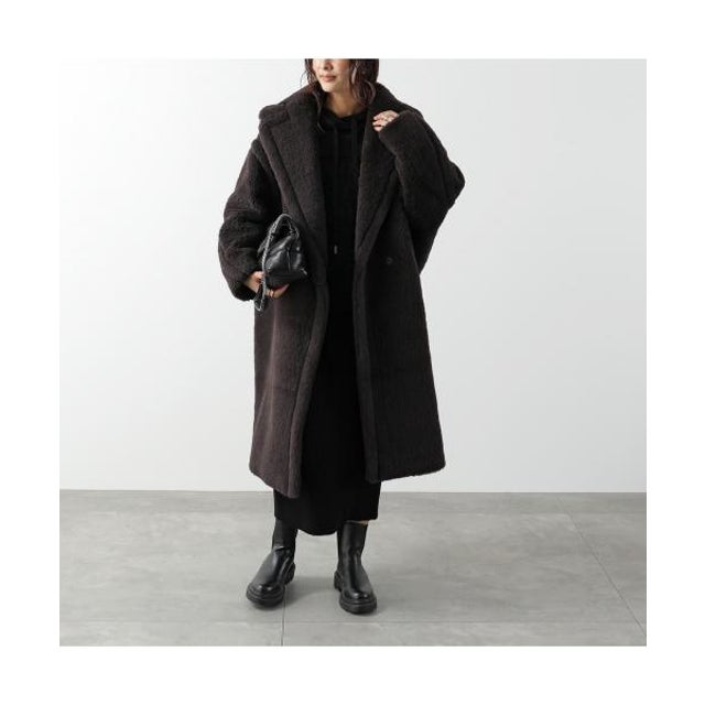 MAX MARA ラップコート TEDGIRL ダブルブレスト オーバーコート （014/ダークブラウン）