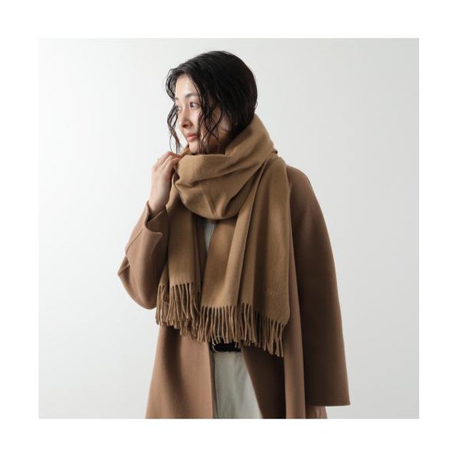 MAX MARA マフラー BACI カシミヤ 大判 （088/キャメル）