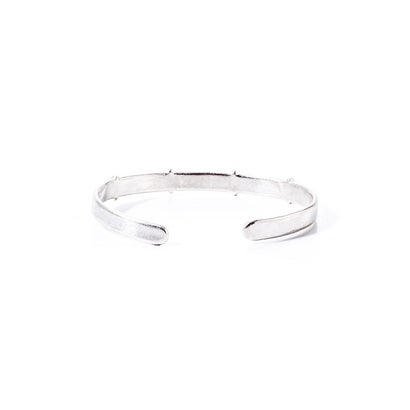 thin silver stitched cross silver bangle （Silver）｜詳細画像