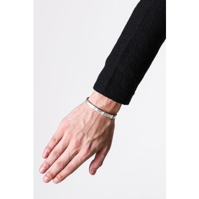 thin silver stitched cross silver bangle （Silver）｜詳細画像