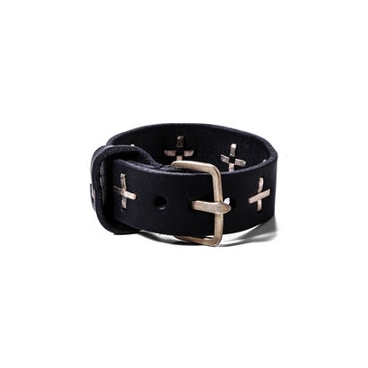 big silver + wristband （Black）｜詳細画像