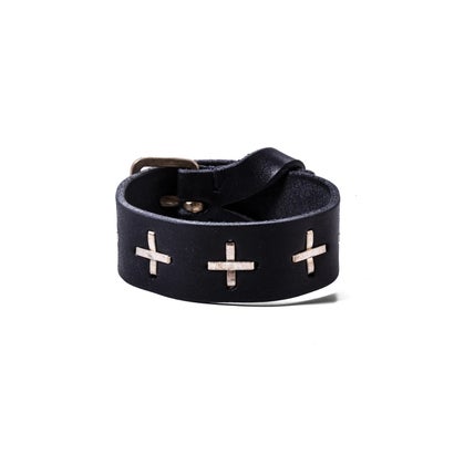 big silver + wristband （Black）｜詳細画像