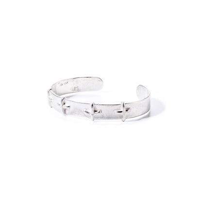 silver stitched cross bracelet （Silver）｜詳細画像