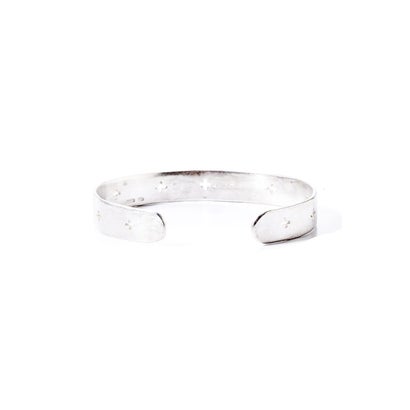 cross punched silver bracelet （Silver）｜詳細画像