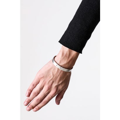 cross punched silver bracelet （Silver）｜詳細画像